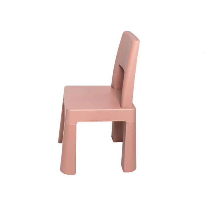 Scaunel cu spatar pentru copii 55 x 28 x 28 cm Mini Junior SCMJ-2, Roz [1]