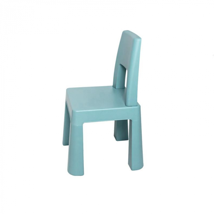 Scaunel cu spatar pentru copii 55 x 28 x 28 cm Mini Junior SCMJ-3, Albastru [1]