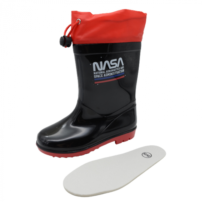 Cizme din cauciuc pentru baieti Mini Junior Nasa 532422-N-25-26, Negru [2]