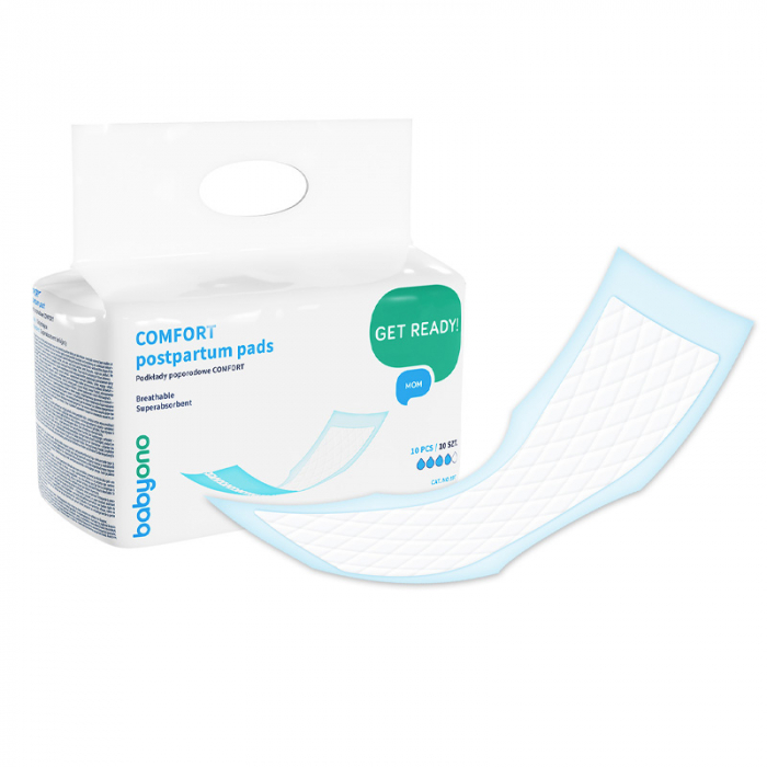 Set 10 absorbante postnatale BabyOno 597, Alb [2]