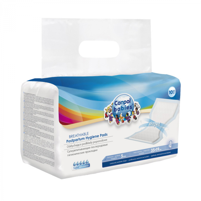 Set 10 bucati absorbante postnatale Canpol Babies 73/003, Alb [2]