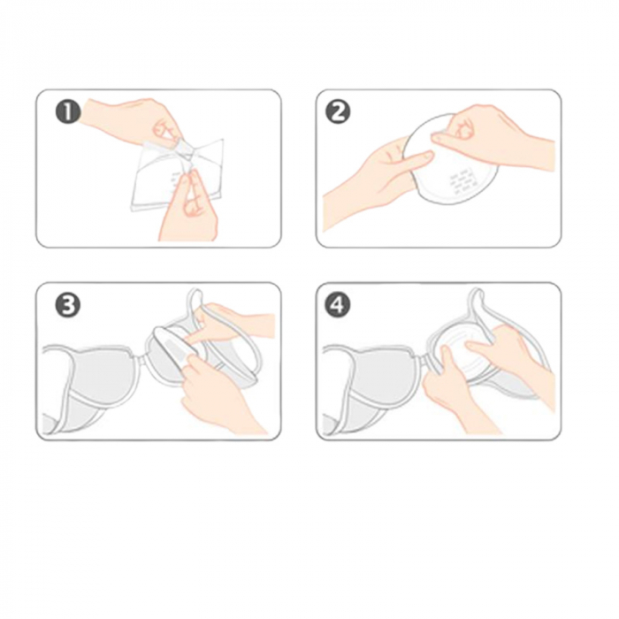 Absorbante pentru san 30 bucati NUK 252134, Alb [4]