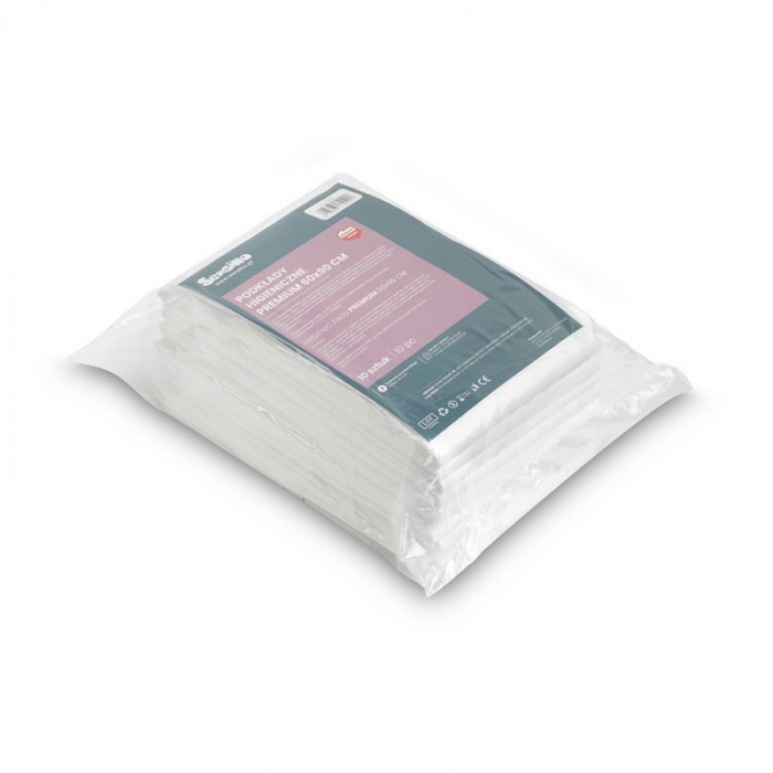 Set 10 bucati protectie 60 x 90 cm de unica folosinta, Sensillo Premium 321916, Alb [2]
