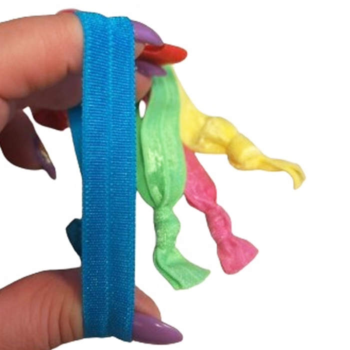 Set 5 elastice de par pentru fete Mini Junior MJ130324-11, Multicolor [2]
