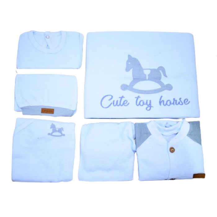 Set 10 piese pentru baietel Mini Junior S10P-MJ, Albastru [1]