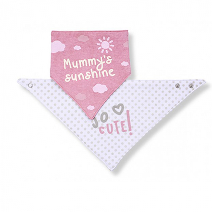 Set 2 bavete din bumbac pentru bebelusi BabyOno 879/03 [2]