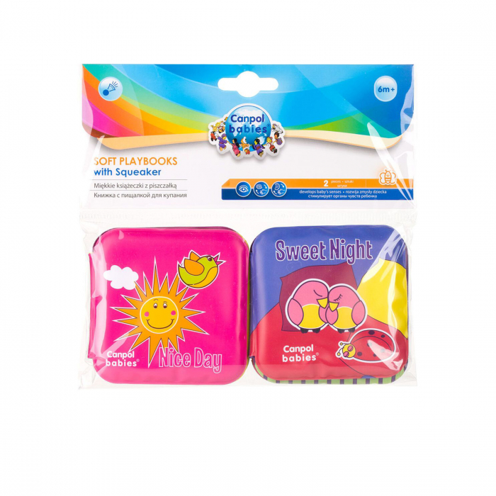 Set 2 carti educative pentru baie Canpol Babies 0201213, Multicolor [2]