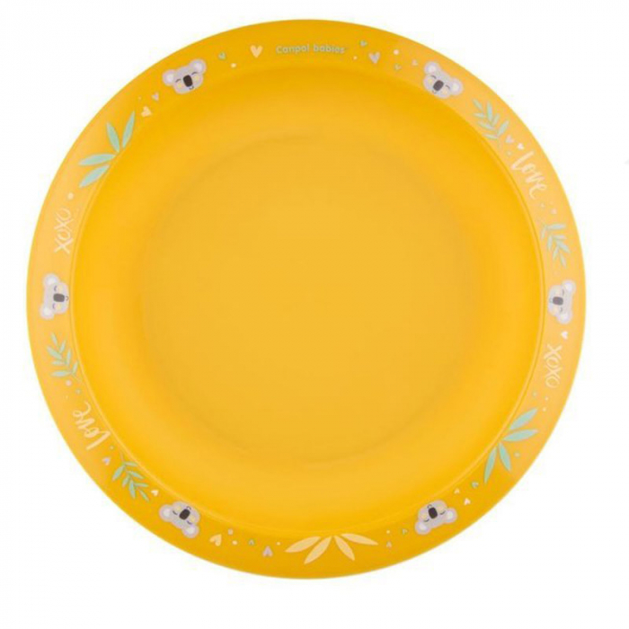 Set 2 farfurii pentru fete Canpol babies 56/523G, Galben [2]