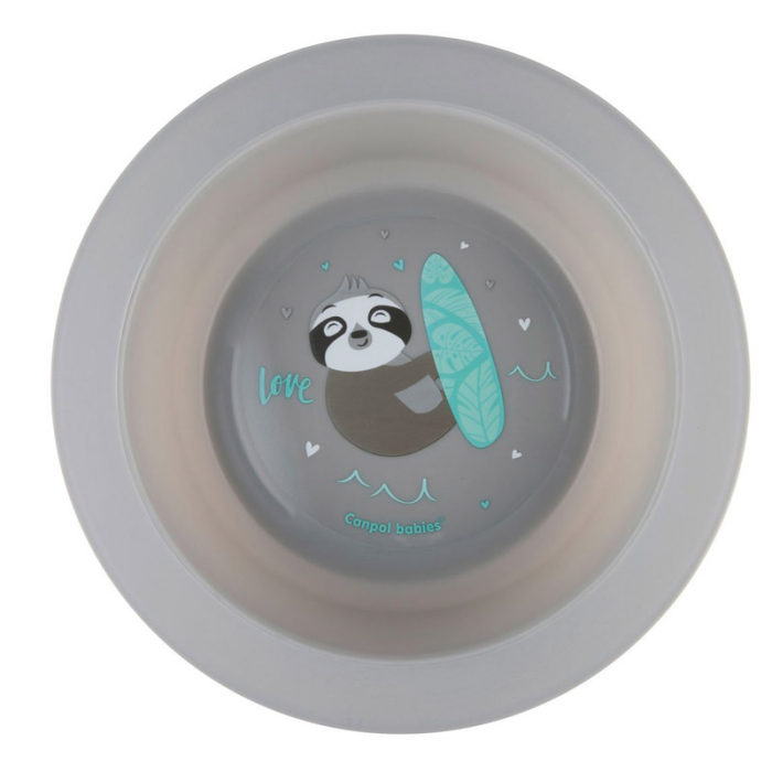 Set 2 farfurii pentru fete Canpol babies 56/523R, Gri [2]
