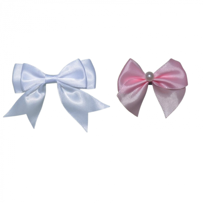Set 2 fundite de par cu agrafa, pentru fete, Mini Junior FP050625, Multicolor [1]
