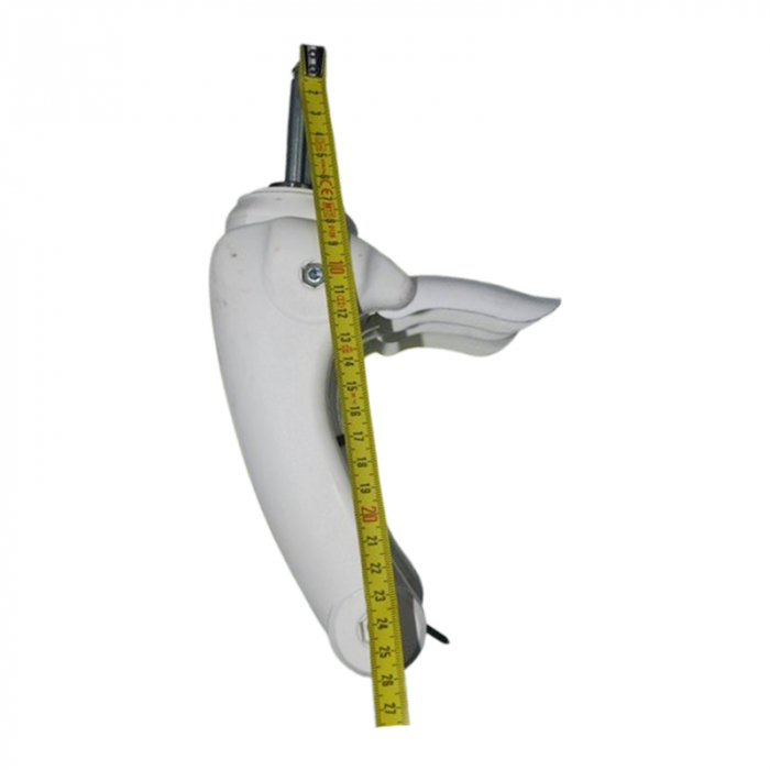 Set 2 furci fata pivotanta cu osie fara roata pentru carucior BabyActive FPR3006-2, Alb [4]