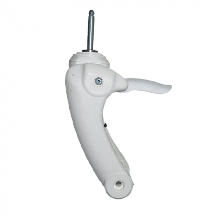Set 2 furci fata pivotanta cu osie fara roata pentru carucior BabyActive FPR3006-2, Alb [1]