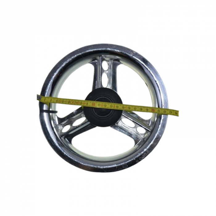 Set 2 jante spate, din plastic, pentru carucior BabyActive, JC3006-2, Gri [3]