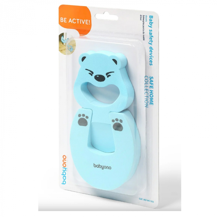 Set 2 opritoare usa pentru siguranta copiilor BabyOno 947/02, Albastru [3]