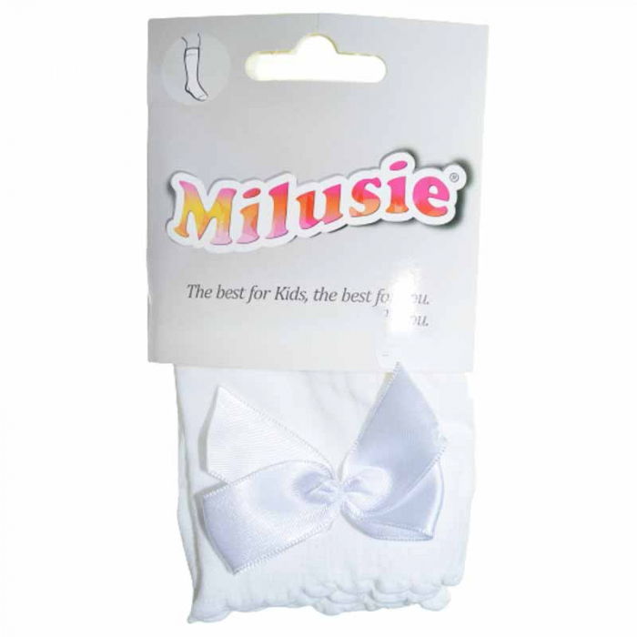 Sosete cu fundita la spate pentru fete Milusie B4206 [3]