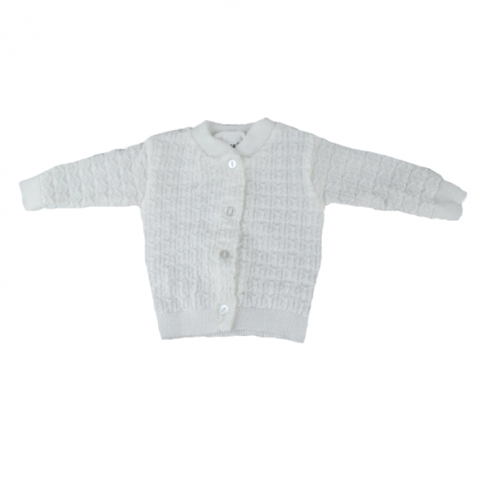 Set 2 piese bluza si caciula pentru fete Mini Junior KN3-56, Alb [3]