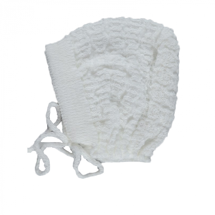 Set 2 piese bluza si caciula pentru fete Mini Junior KN3-56, Alb [2]