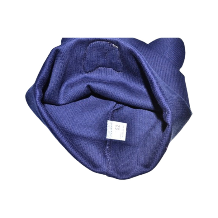 Set 2 piese caciula si guler, pentru baieti, Mini Junior C3010B-46, Bleumarin [4]