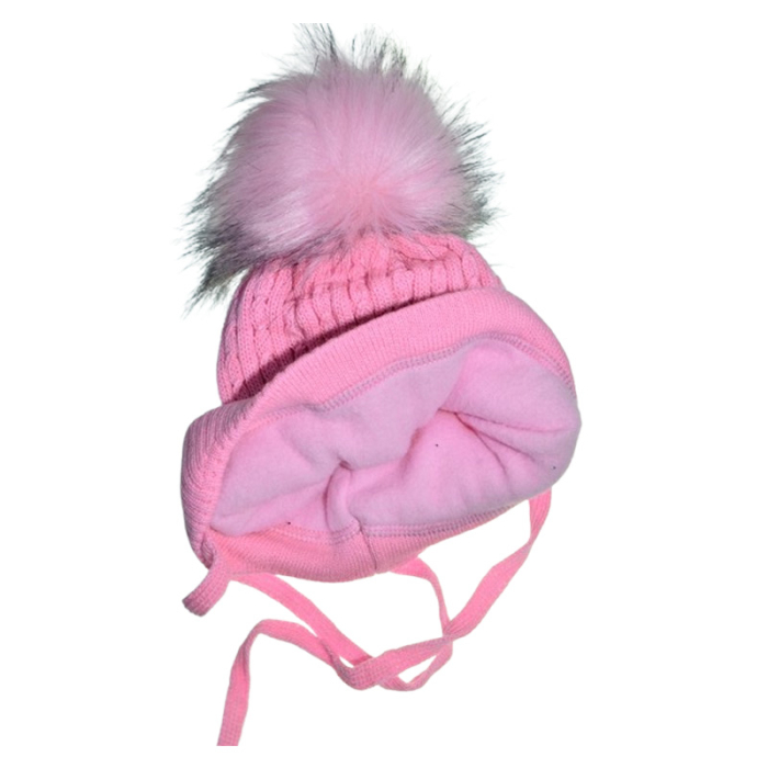 Set 2 piese caciula si guler pentru fete, Mini Junior 3110R2-6, Roz [3]