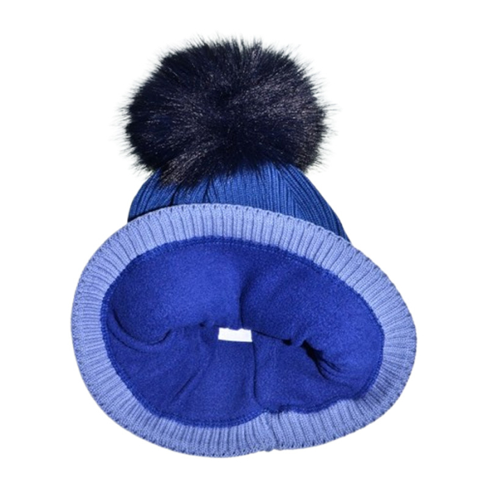 Set 2 piese caciula si guler pentru baieti, Mini Junior CG3110A-3, Albastru [3]