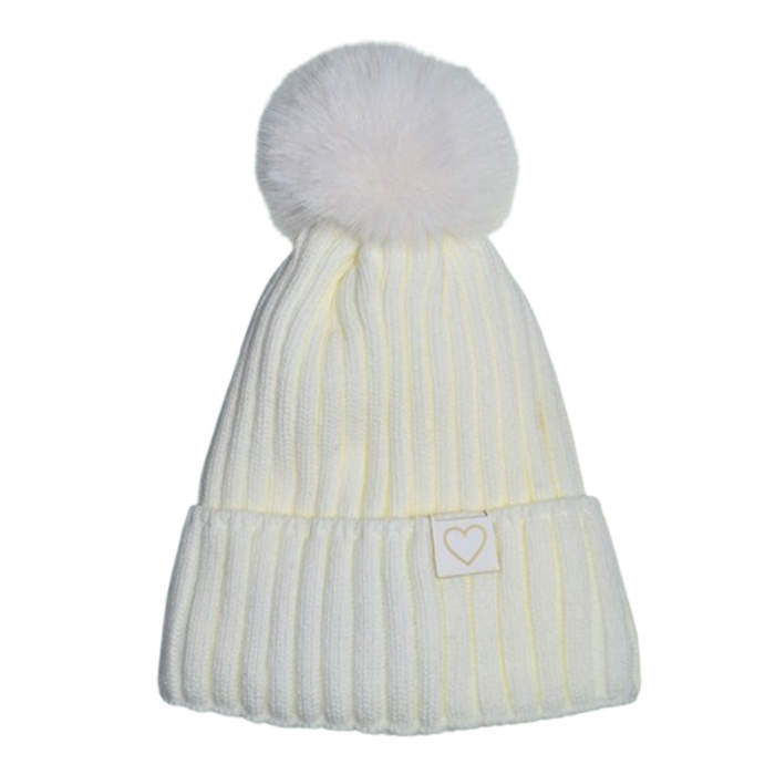 Set 2 piese caciula si guler pentru fete, Mini Junior CF3110A2-3, Alb [3]