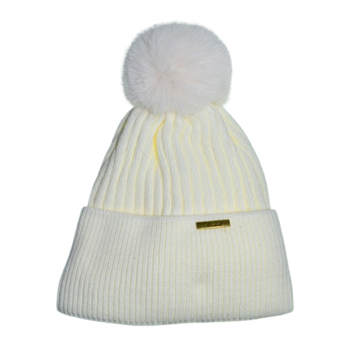 Set 2 piese caciula si guler pentru fete, Mini Junior CF3110A3-6, Alb [3]