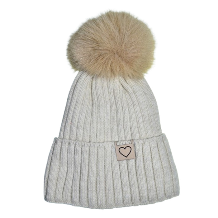 Set 2 piese caciula si guler pentru fete, Mini Junior CF3110C2-3, Crem [3]