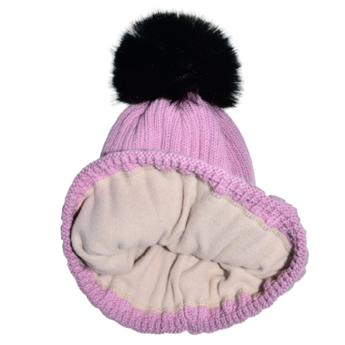 Set 2 piese caciula si guler pentru fete, Mini Junior CF3110R3-3, Roz [4]