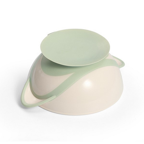 Set 2 piese castron si lingurita, 300 ml, BabyOno 1063/07, Verde [2]