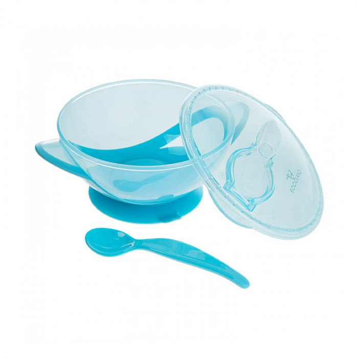 Set 2 piese castron si lingurita Bocioland 175468, Albastru [2]