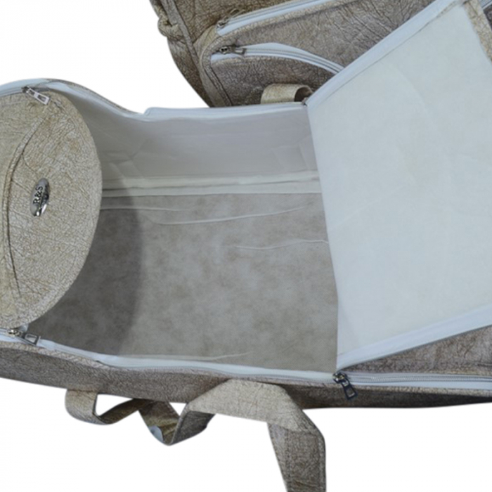 Set 2 piese landou si geanta pentru bebelusi OEM 0106, Bej [2]