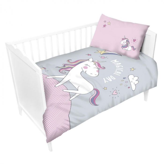Set 2 piese lenjerie de pat cu 2 fete Detexpol 2929 B, Multicolor [4]