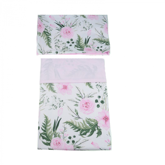 Set 2 piese lenjerie de pat cu 2 fete Sensillo 4363, Roz [1]