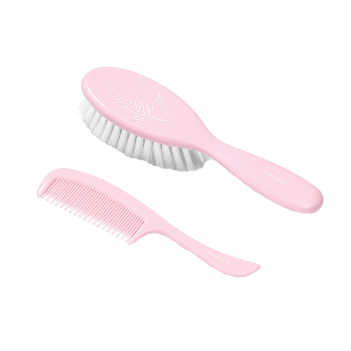 Set 2 piese perie si pieptan BabyOno 569/03, Roz [1]