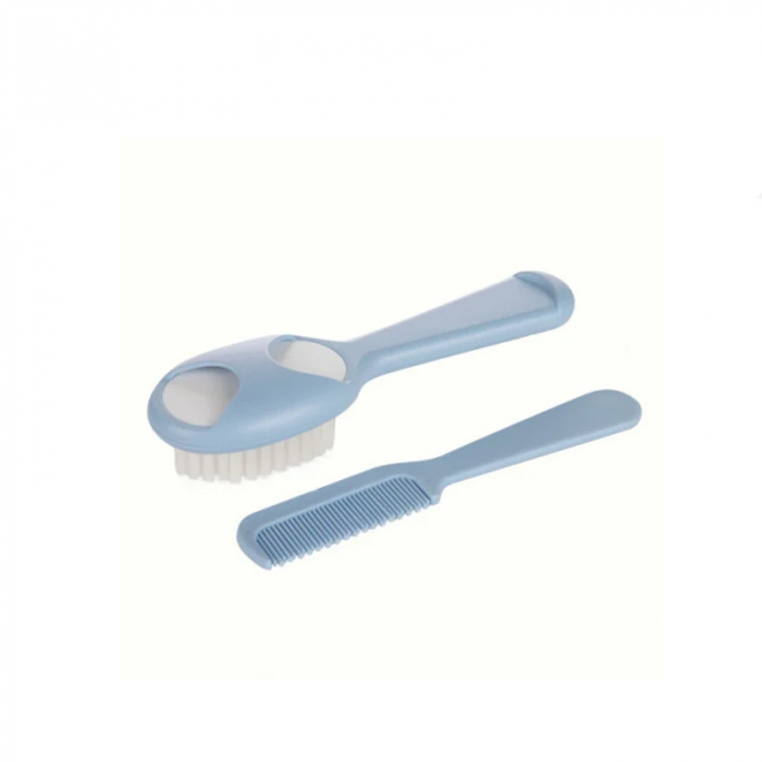 Set 2 piese perie si pieptan Canpol Babies 56/160,Albastru [1]