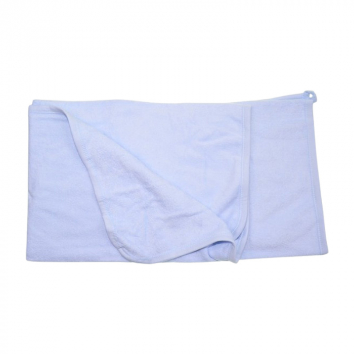 Set 2 piese, prosop cu gluga si batista, pentru baieti, 95 x 80 cm, Mini Junior PRS0109A2, Albastru [3]