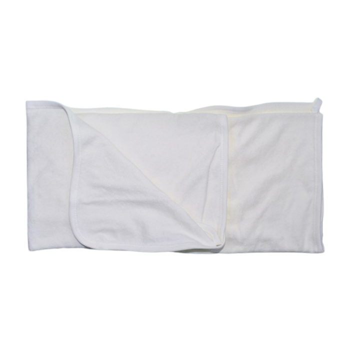 Set 2 piese, prosop cu gluga si batista, pentru baieti, 95 x 80 cm, Mini Junior PRS0109A3, Alb [4]