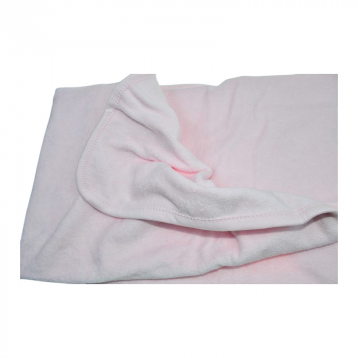 Set 2 piese, prosop cu gluga si batista, pentru baieti, 95 x 80 cm, Mini Junior PRS0109R, Roz [4]