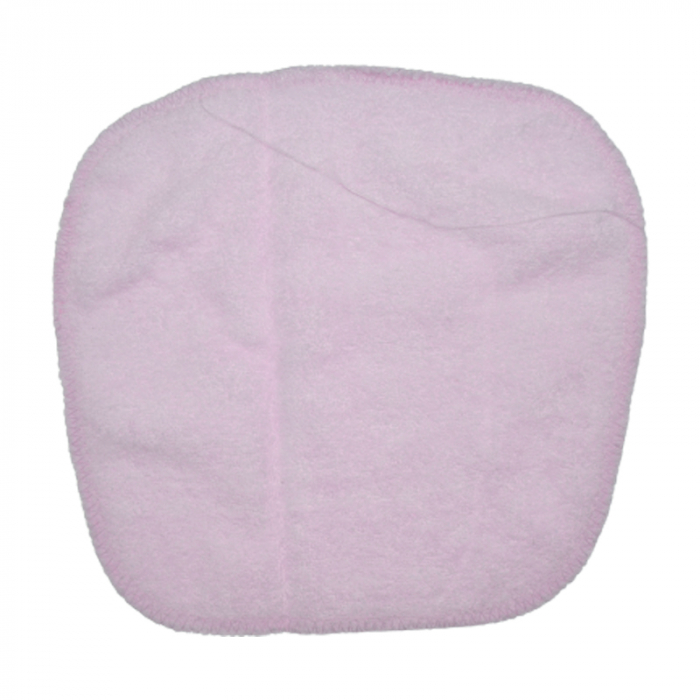 Set 2 piese prosop cu gluga si batista pentru fete Baby Line PPB128, Roz [3]