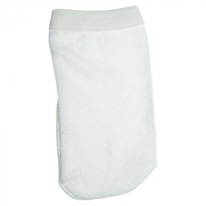 Set 2 piese prosop cu gluga si manusa pentru copii 100 x 70 cm Mini Junior P040823, Alb [2]