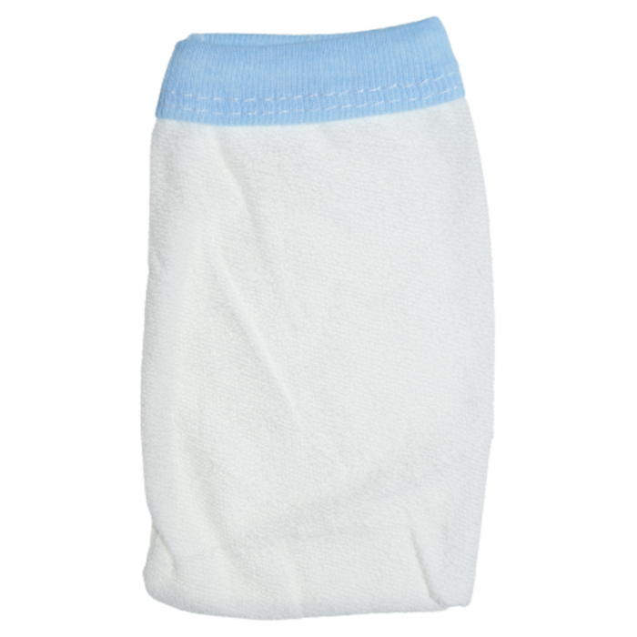 Set 2 piese prosop cu gluga si manusa pentru baieti Mini Junior PPB120, Alb [3]