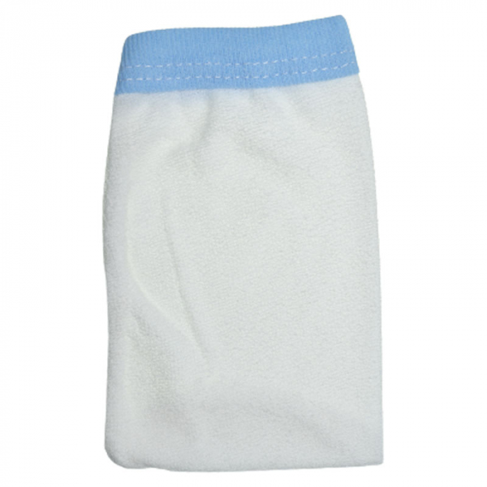 Set 2 piese prosop cu gluga si manusa pentru baieti 100 x 70 cm Mini Junior P040823-1, Alb [2]