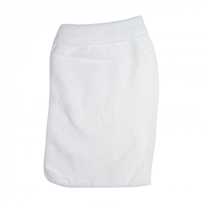 Set 2 piese prosop cu gluga si manusa pentru copii Mini Junior PPB119, Alb [3]