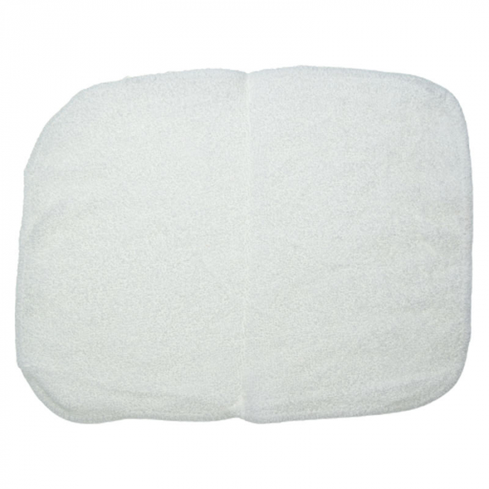 Set 2 piese prosop cu gluga si batista pentru fete 80 x 80 cm Mini Junior P040823-3, Alb [3]