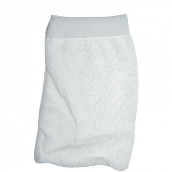 Set 2 piese prosop cu gluga si manusa pentru copii Mini Junior PPB116, Alb [3]