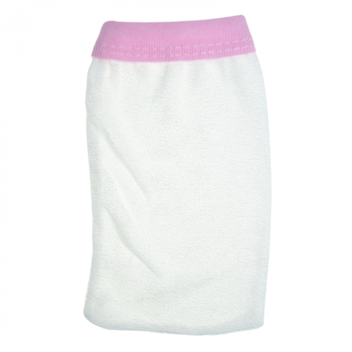 Set 2 piese prosop cu gluga si manusa pentru fete Mini Junior PPB118, Alb [3]