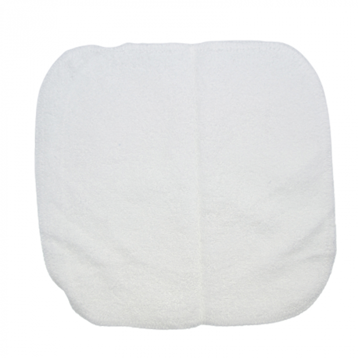 Set 2 piese prosop cu gluga si batista pentru fete Baby Line PPB124, Alb [3]