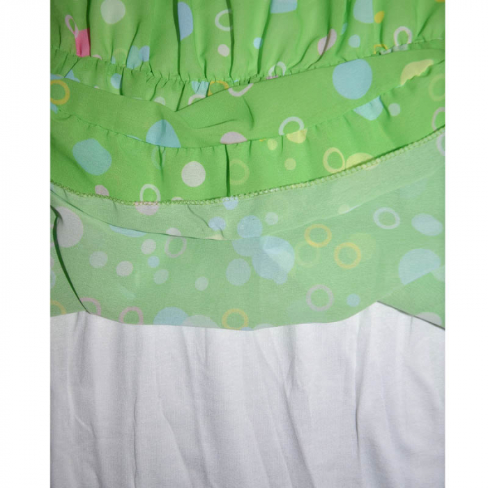 Set 2 piese rochie eleganta cu maneca scurta si geanta pentru fete Lucky Girl 270323-12, Verde [3]