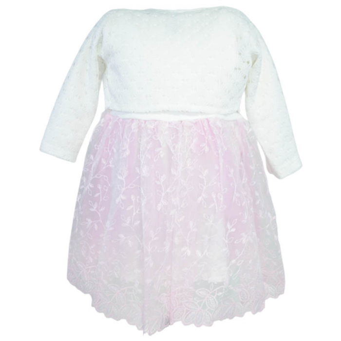 Set 2 piese rochie eleganta si bolero pentru fete Cankus 270323, Roz [2]