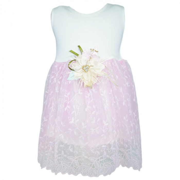 Set 2 piese rochie eleganta si bolero pentru fete Cankus 270323, Roz [3]